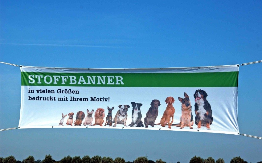 Spannbanner aus Fahnenstoff | MR Design