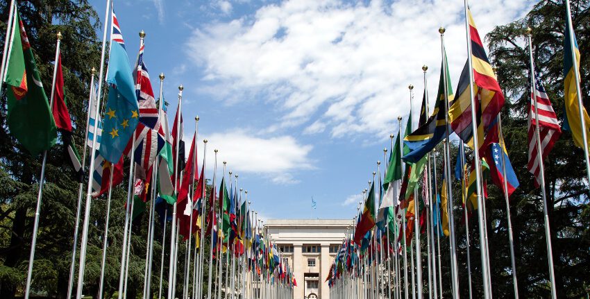 United-Nations-Flags - Unterschied zwischen Fahne und Flagge