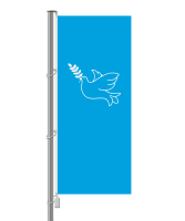Flagge 90 x 150 : Friedensflagge mit Taube, 9,95 €