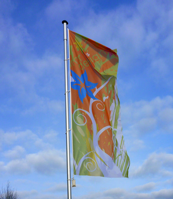 Hissflagge Aus Spezialfahnenstoff "Flagmesh"